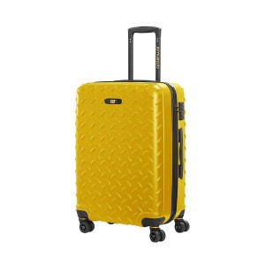 Men's Caterpillar 4 Wheels Industrial Plate 24" Trolley Cat Luggages Yellow | 139652-DSK