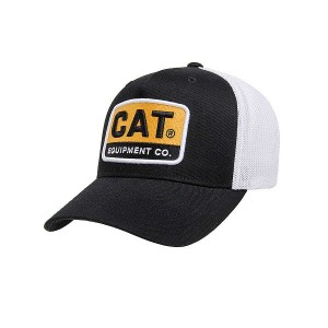 Men's Caterpillar Cat Equipment 110 Caps Black | 967320-BPE