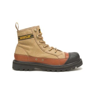 Men's Caterpillar Cat Footwear x Nigel Cabourn Omaha Boots Brown | 837540-DUF