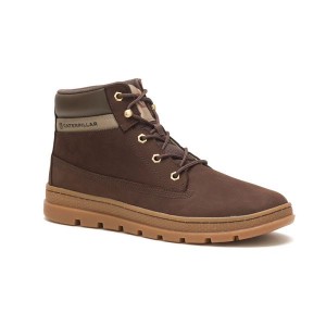 Men's Caterpillar Cite Sneakers Coffee | 940318-NZG