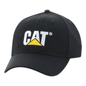 Men's Caterpillar Classic Logo Hats Black | 371086-KON