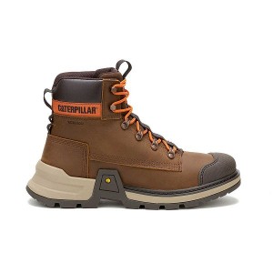 Men's Caterpillar Colorado Expedition Waterproof Boots Brown | 638910-GTS