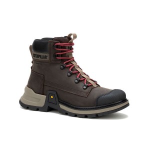 Men's Caterpillar Colorado Expedition Waterproof Boots Chocolate | 985241-JBM