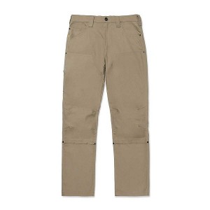 Men's Caterpillar Double Front Stretch Canvas Straight Fit Utility Pants Khaki | 854319-SHB