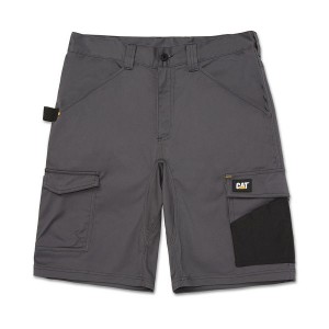 Men's Caterpillar Essential Stretch Shorts Grey | 835672-YAB