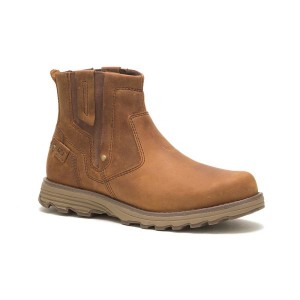 Men's Caterpillar Evander 2.0 Chelsea Boots Dark / Beige | 481379-MRI