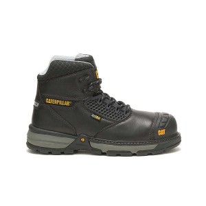 Men's Caterpillar Excavator Superlite Cool Carbon Composite Toe Work Boots Black | 637029-IAH