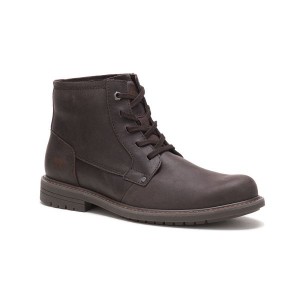 Men's Caterpillar Fluctuate Hi Boots Coffee | 506197-RTI