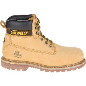 Men's Caterpillar Holton Steel Toe S3 HRO SRC Work Boots Brown | 945026-PIX