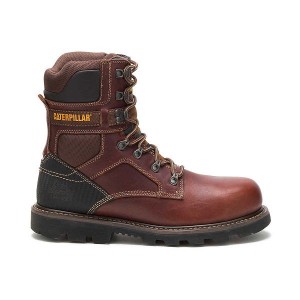 Men's Caterpillar Indiana 2.0 Steel Toe Work Boots Brown | 254730-WJX