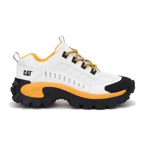 Men's Caterpillar Intruder Sneakers White / Yellow | 417683-HCL