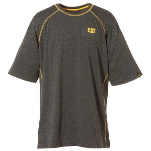 Men's Caterpillar Performance Short Sleeve Tee T-Shirt Grey | 135267-PSF