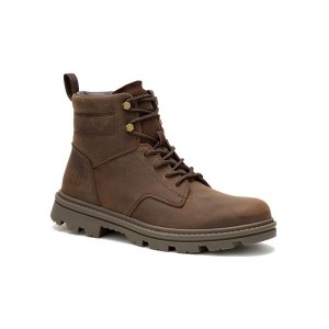 Men's Caterpillar Practitioner Mid Boots Dark / Brown | 289043-VFY