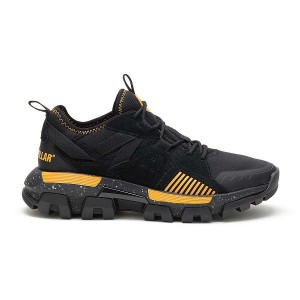 Men's Caterpillar Raider Sport Sneakers Black / Yellow | 029758-HGY