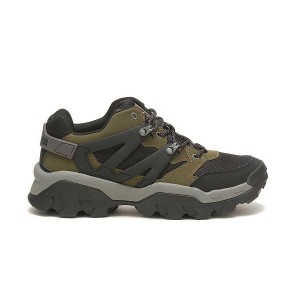 Men's Caterpillar Reactor Sneakers Dark / Olive / Black | 183796-YWB