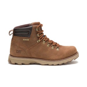 Men's Caterpillar Sire Waterproof Boots Brown | 923054-QHM