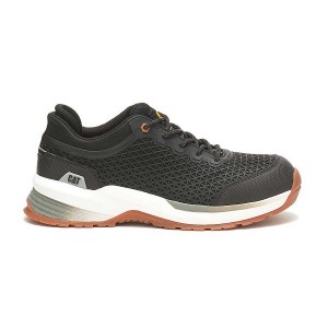 Men's Caterpillar Streamline 2.0 Composite Toe Work Shoes Black | 980475-GUB