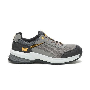 Men's Caterpillar Streamline 2.0 Mesh Composite Toe Work Shoes Grey | 902713-JLI