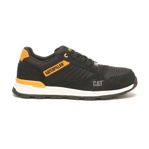 Men's Caterpillar Venward Composite Toe Work Shoes Black / Yellow | 386502-CJU