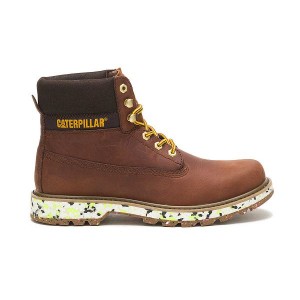 Men's Caterpillar eColorado Boots Brown | 014957-GPF