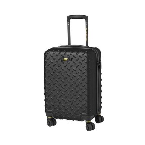 Women's Caterpillar 4 Wheels Industrial Plate 20" Trolley Cat Luggages Black | 327568-ZDF