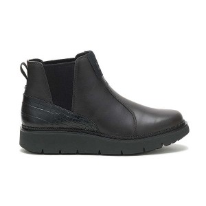 Women's Caterpillar Chariot Chelsea Boots Black | 358601-YQA