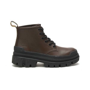 Women's Caterpillar Hardwear Mid Boots Chocolate / Brown | 284370-PDL