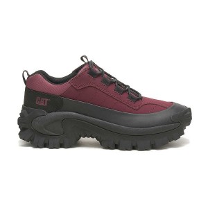 Women's Caterpillar Intruder Waterproof Galosh Sneakers Black / Burgundy | 748039-WUM