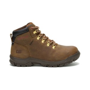 Women's Caterpillar MAE ST S3 HRO WR SRA Work Boots Brown | 678204-UKR