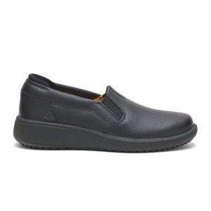 Women's Caterpillar ProRush SR+ Slip-On Work Shoes Black | 058643-OND