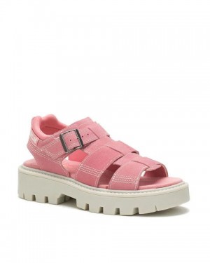 Women's Caterpillar Rigor Sandals Pink | 807361-DSP