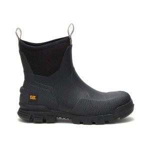 Women's Caterpillar Stormers 6" Rubber Boots Black | 281065-VXQ