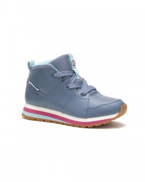 Women's Caterpillar Ventura Mid Elevated Sneakers Blue | 684170-SZM