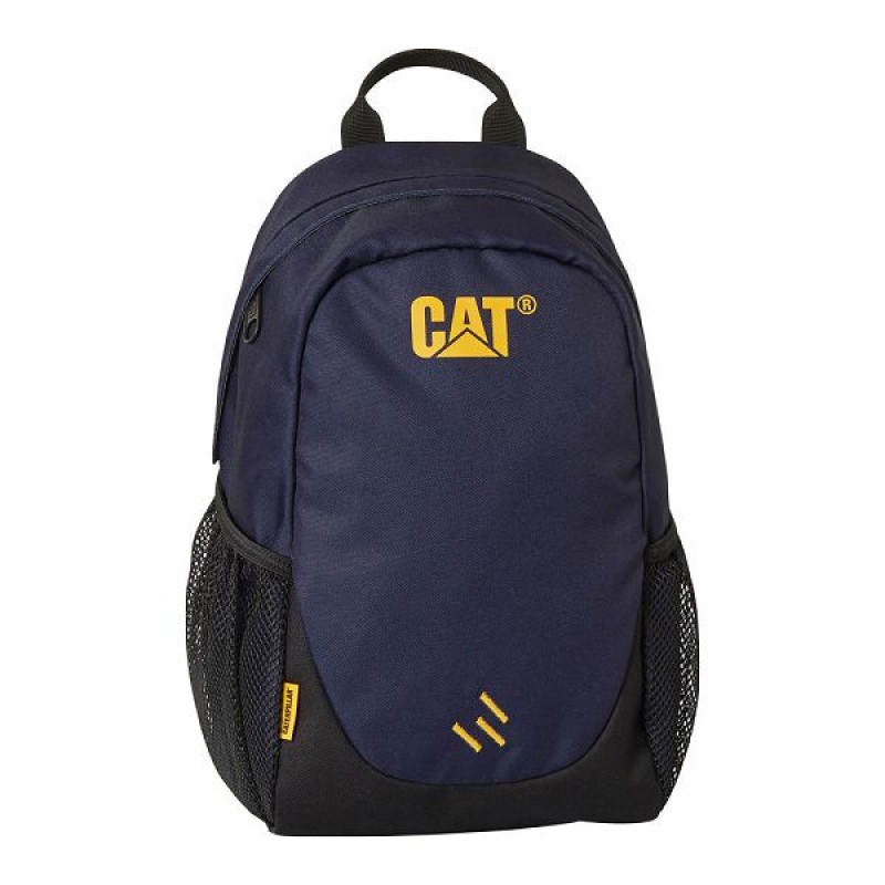 Men\'s Caterpillar A2 Backpack Navy | 751839-DCZ