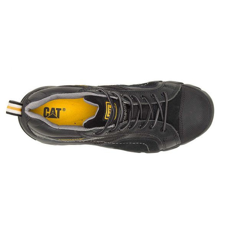 Men's Caterpillar Argon Composite Toe Work Shoes Black | 975836-DGY