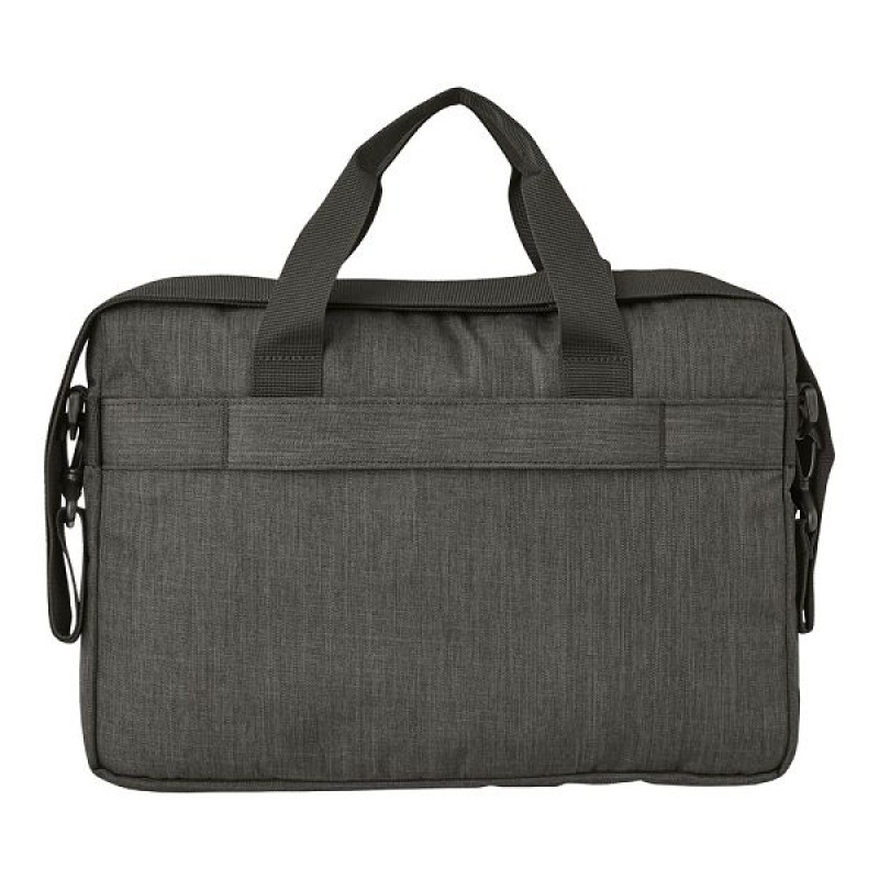 Men\'s Caterpillar B. Holt Slim Briefcase Bags Black | 749510-AQO