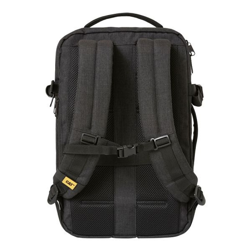 Men's Caterpillar B. Holt Travel Backpack Black | 179460-JQE