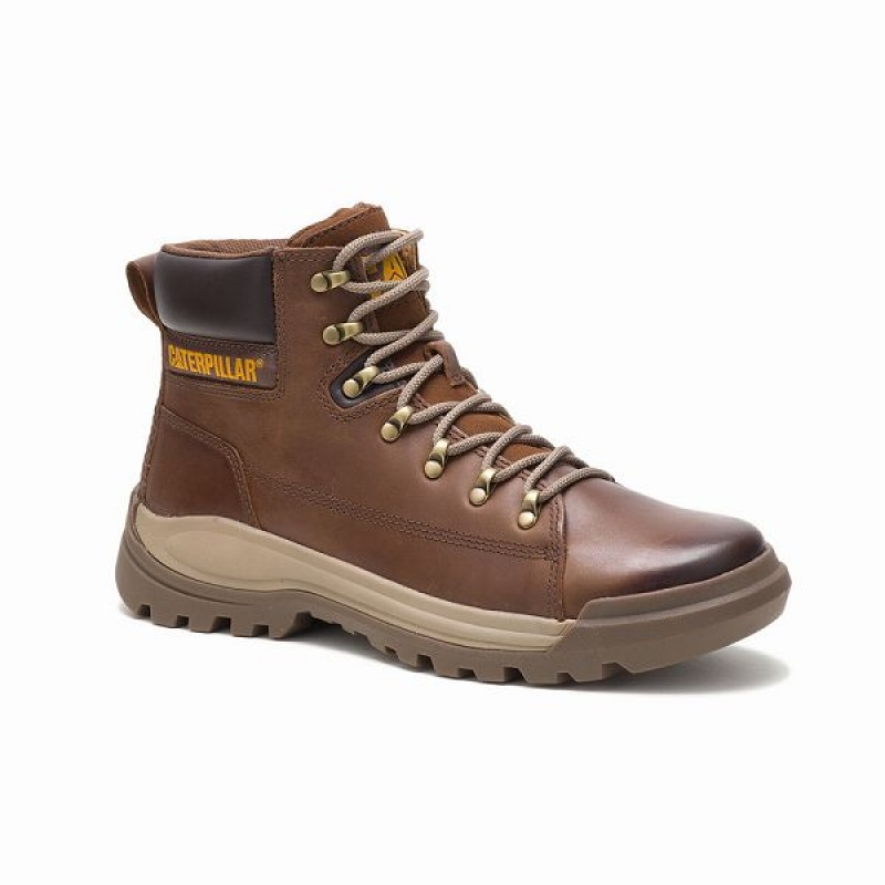 Men's Caterpillar Brawn Boots Dark / Brown | 483501-ZDR