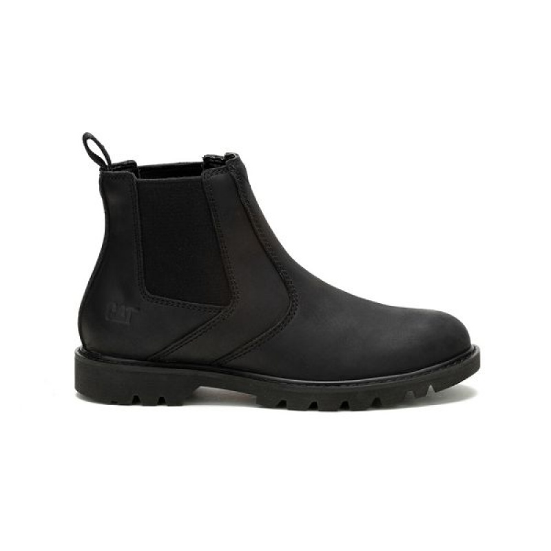 Men's Caterpillar Bruiser Chelsea Boots Black | 372904-LSO