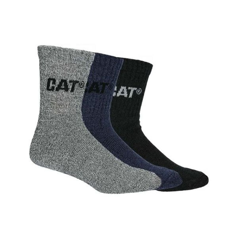 Men's Caterpillar Cap Sock Bundle Cat Socks Black | 392867-SEL