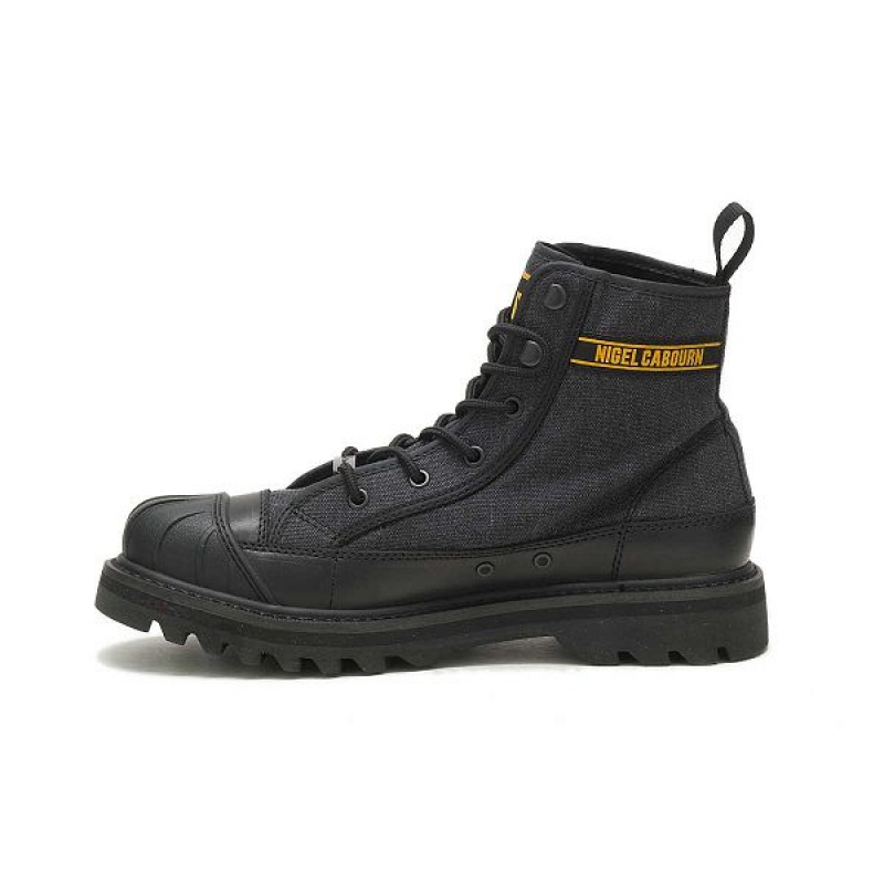 Men's Caterpillar Cat Footwear x Nigel Cabourn Omaha Boots Black | 978132-UZE