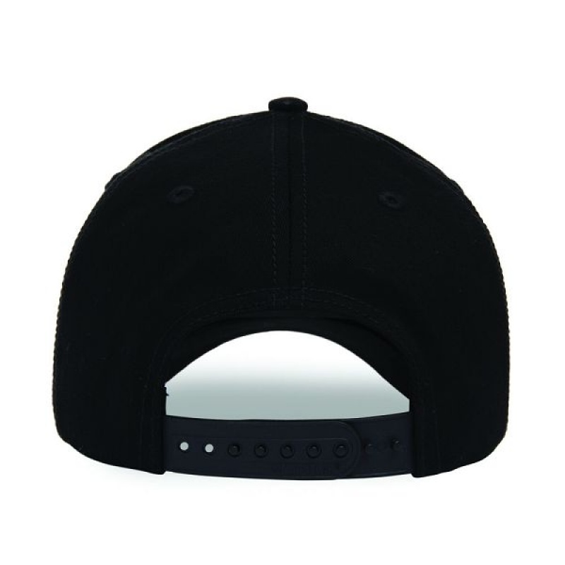 Men's Caterpillar Cat Logo Silicone Patch Hats Black | 041397-GOP