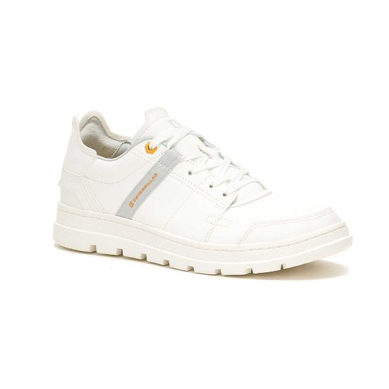 Men's Caterpillar Cite Low Sneakers White | 673104-QLV