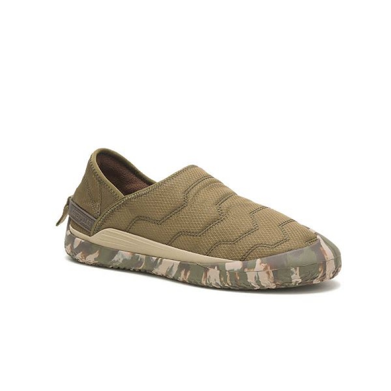 Men's Caterpillar Crossover Slip On Dark / Olive | 926314-GUT