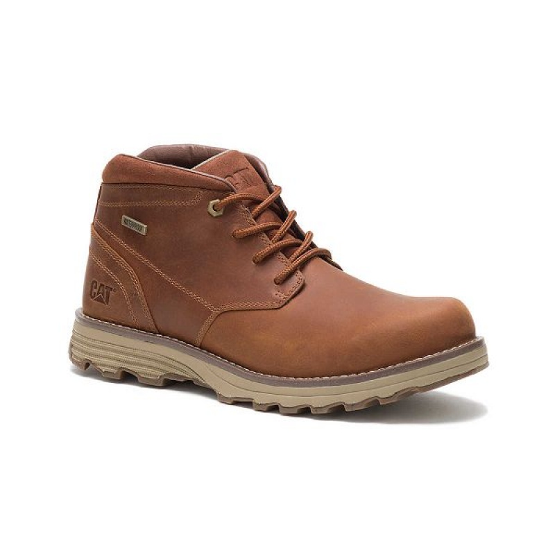 Men's Caterpillar Elude Waterproof Boots Brown | 083561-RCQ