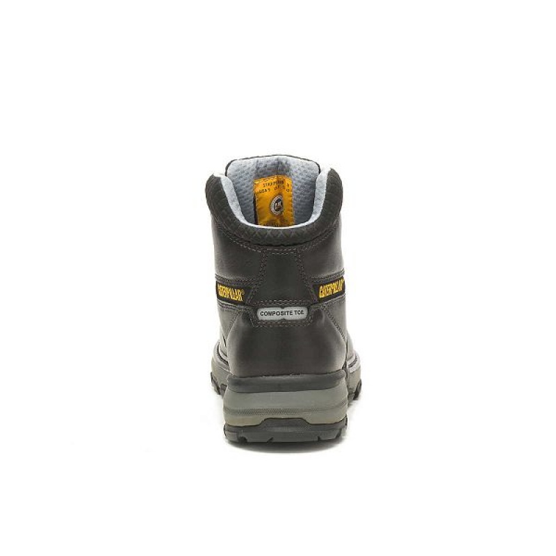 Men's Caterpillar Excavator Superlite Cool Carbon Composite Toe Work Boots Black | 637029-IAH