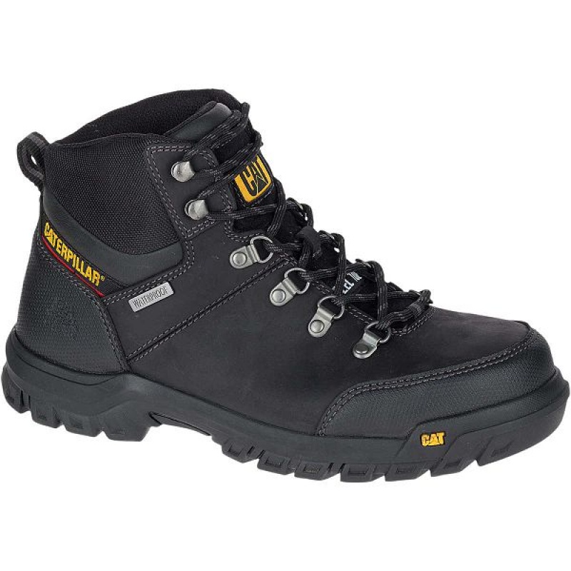 Men's Caterpillar Framework S3 WR HRO SRA Steel Toe Work Boots Black | 806349-RTN