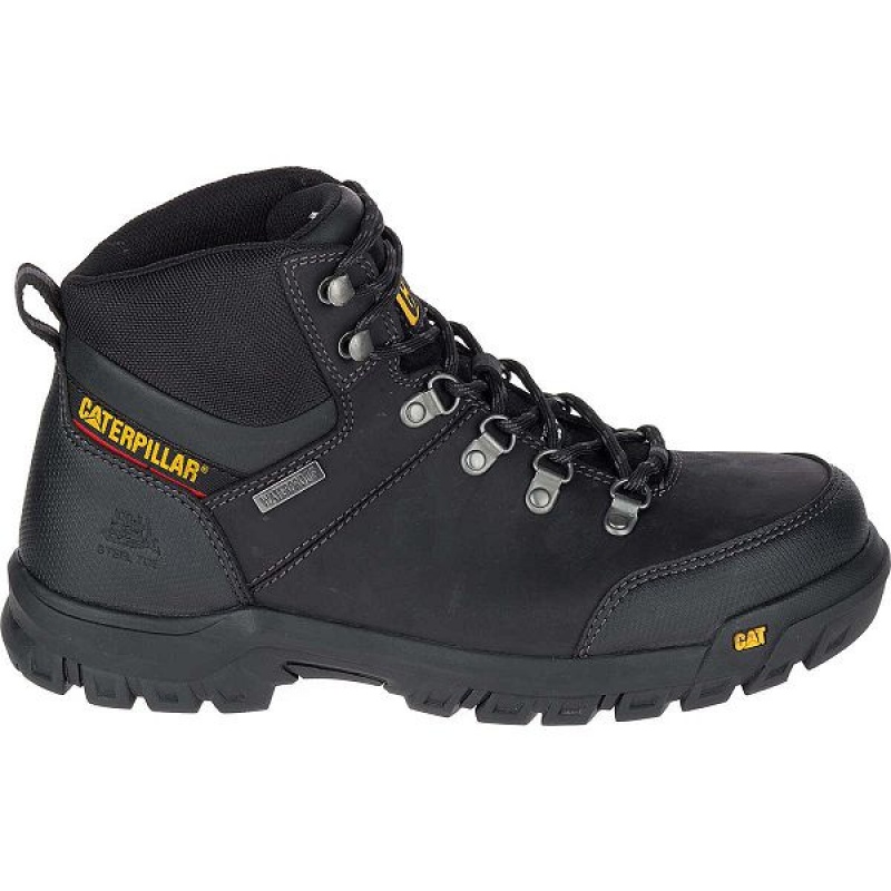 Men\'s Caterpillar Framework S3 WR HRO SRA Steel Toe Work Boots Black | 806349-RTN