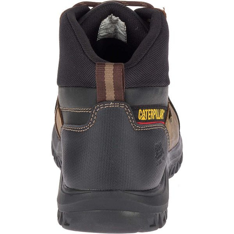 Men's Caterpillar Framework S3 WR HRO SRA Steel Toe Work Boots Brown | 498270-CRT