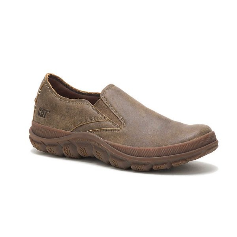 Men's Caterpillar Fused Slip On Brown | 837156-TCO